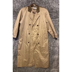 S.B. II VTG 80's Women's 13/14 Brown Button Front Long Sleeve Trench Coat